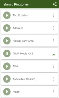 Islamic Ringtones android App screenshot 2